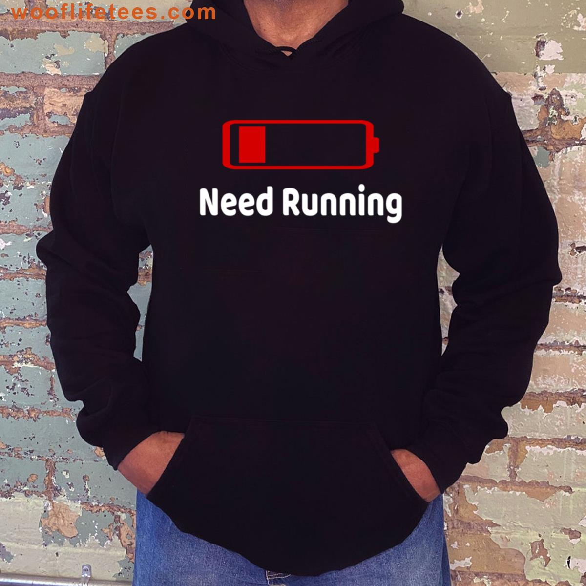 Low Battery Running T-shirt