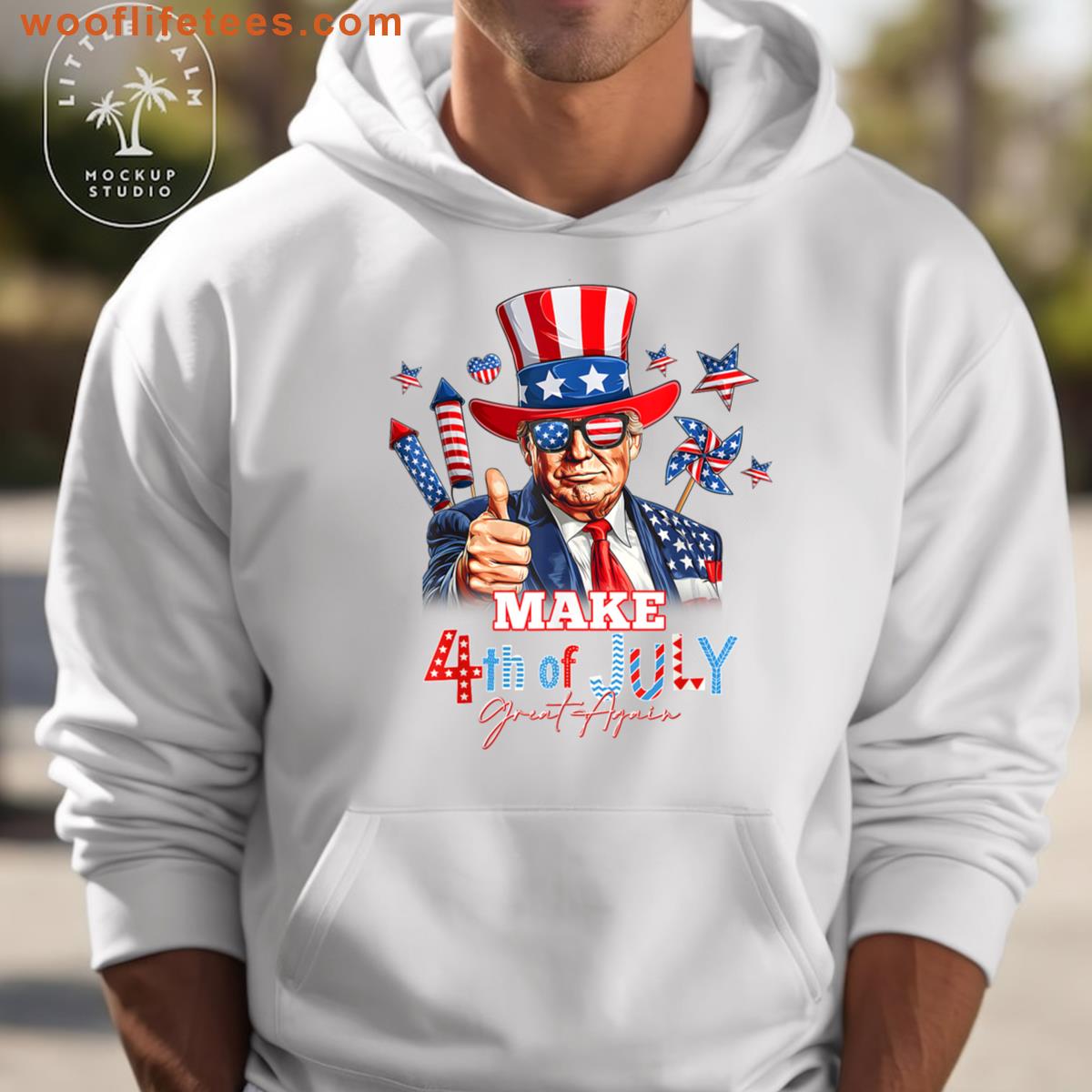 Make 4th Of July Great Again Firework T-shirt