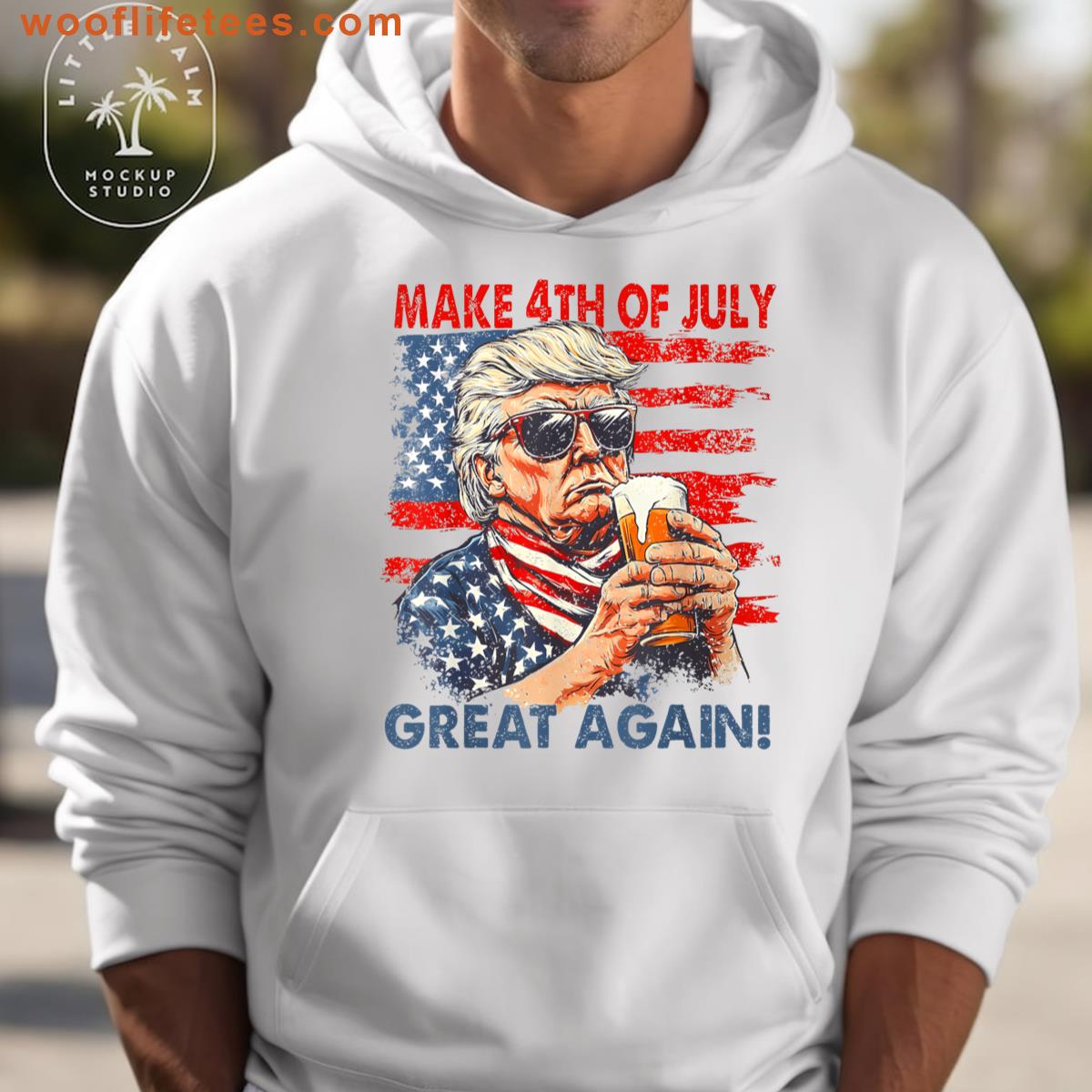 Make 4th Of July Great Again Trump Humor T-shirt