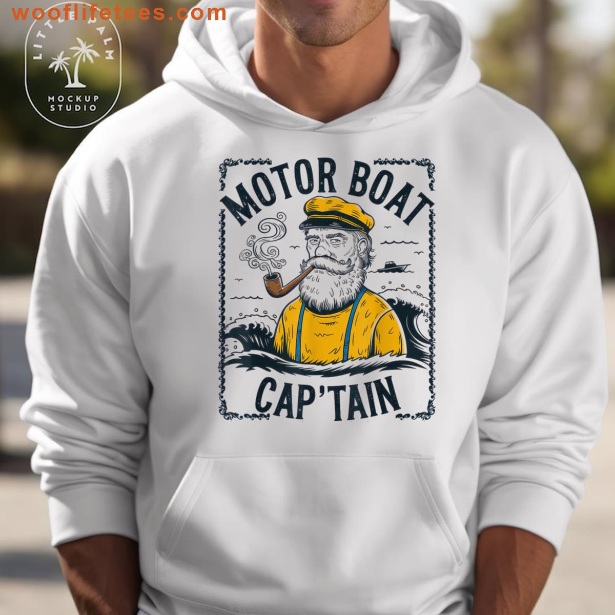 Motor Boat Captain Apparel For Pontoon Lovers T-shirt