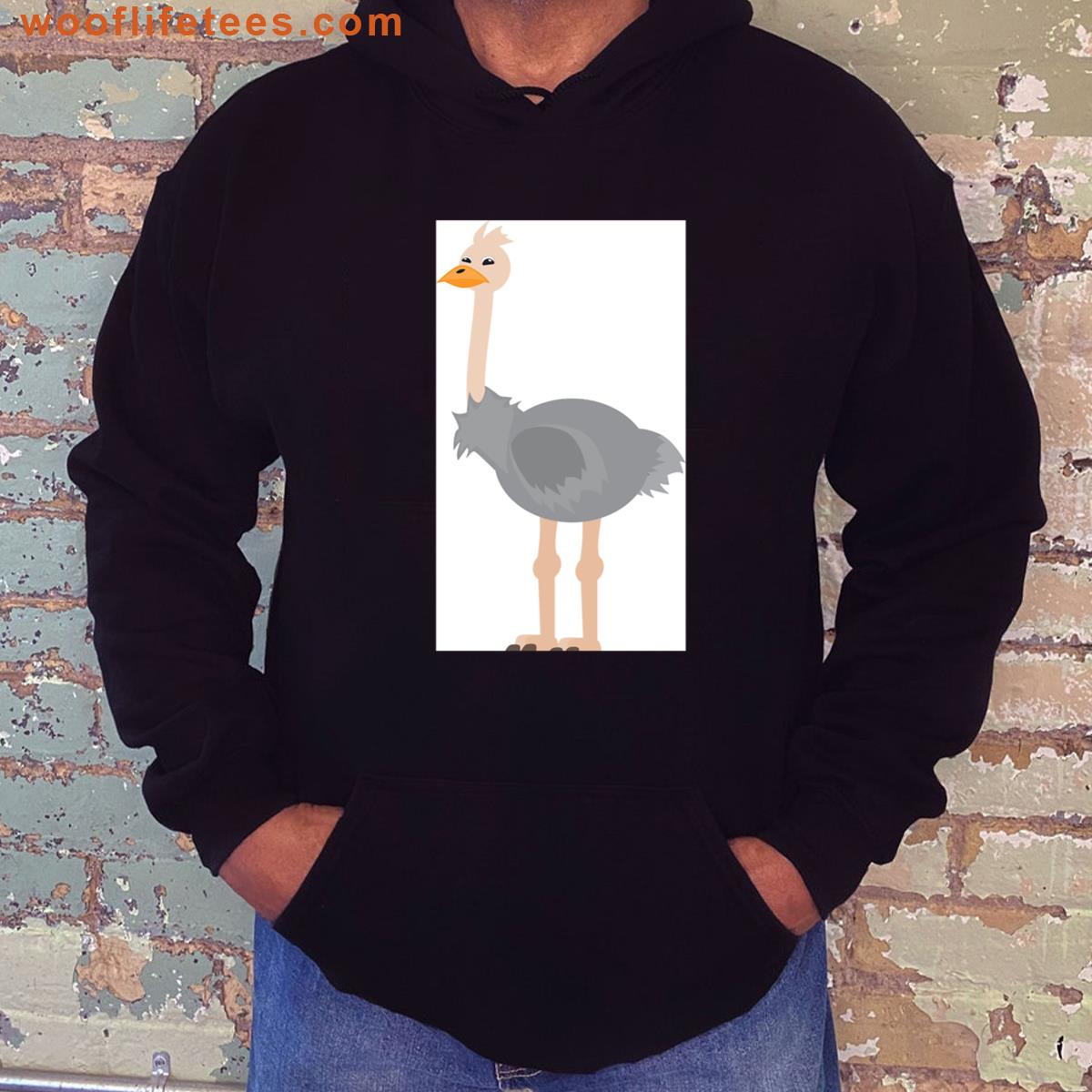 Ostrich Print Casual Wear T-shirt