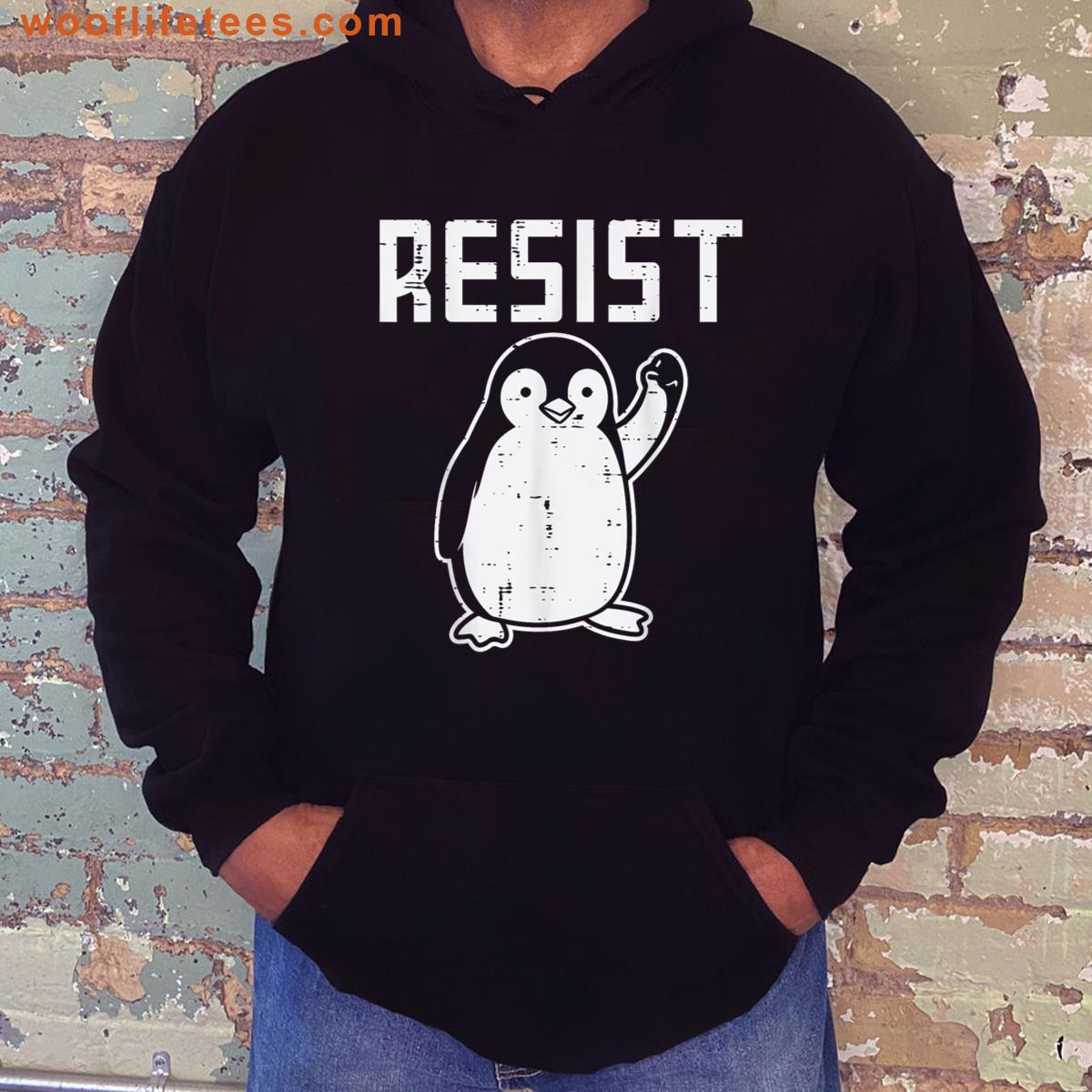 Penguin Protest Funny For Kids T-shirt