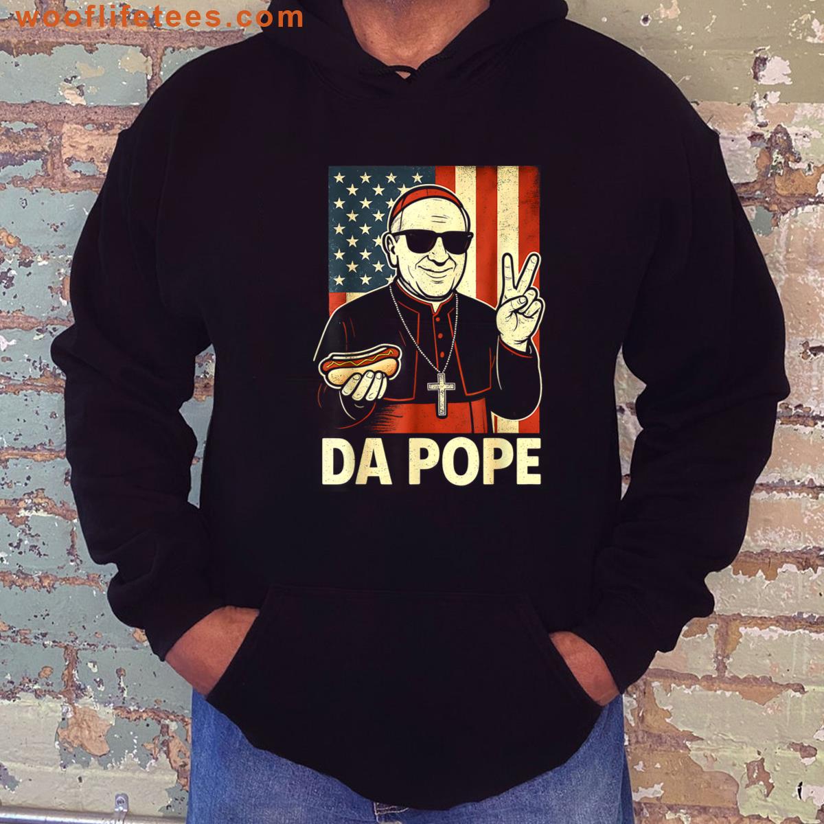 Pope Flag Design Tee T-shirt
