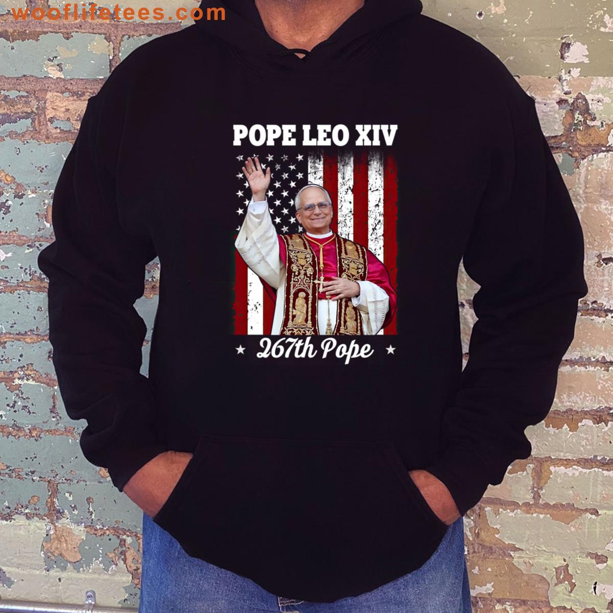 Pope Leo Xiv Robert Flag T-shirt