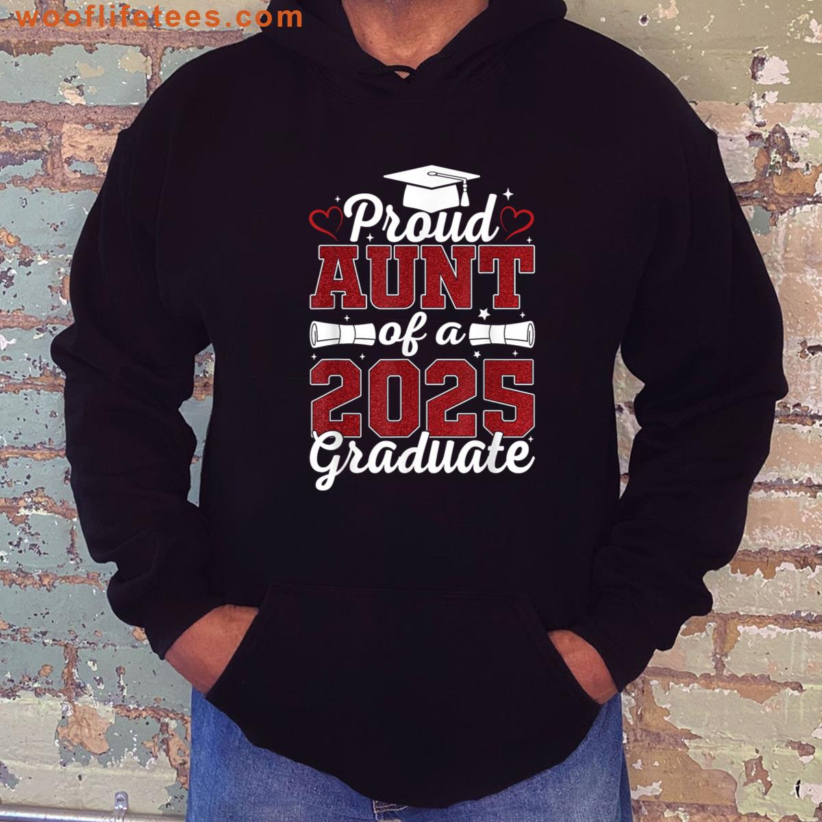 Proud Aunt Class Of 2025 Tee T-shirt
