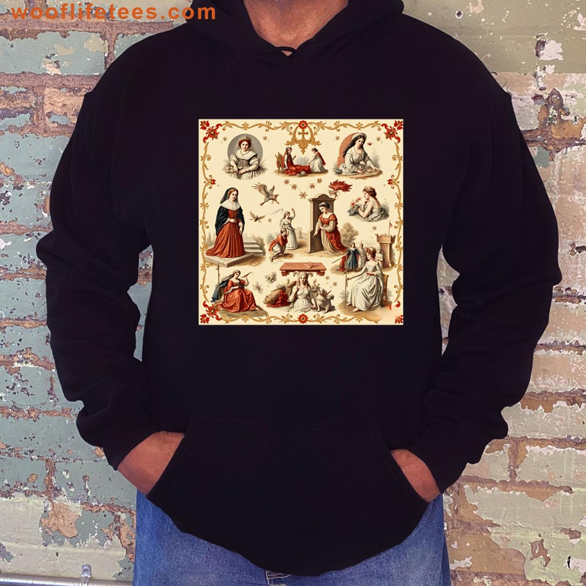 Queens Princess Wallpaper Print T-shirt