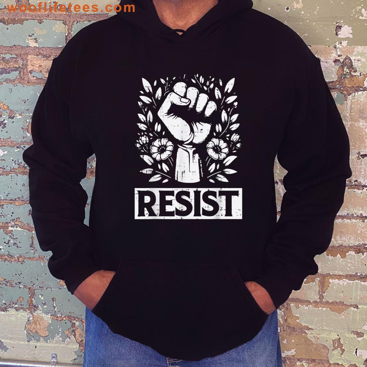 Resist Unity Fist Design T-shirt