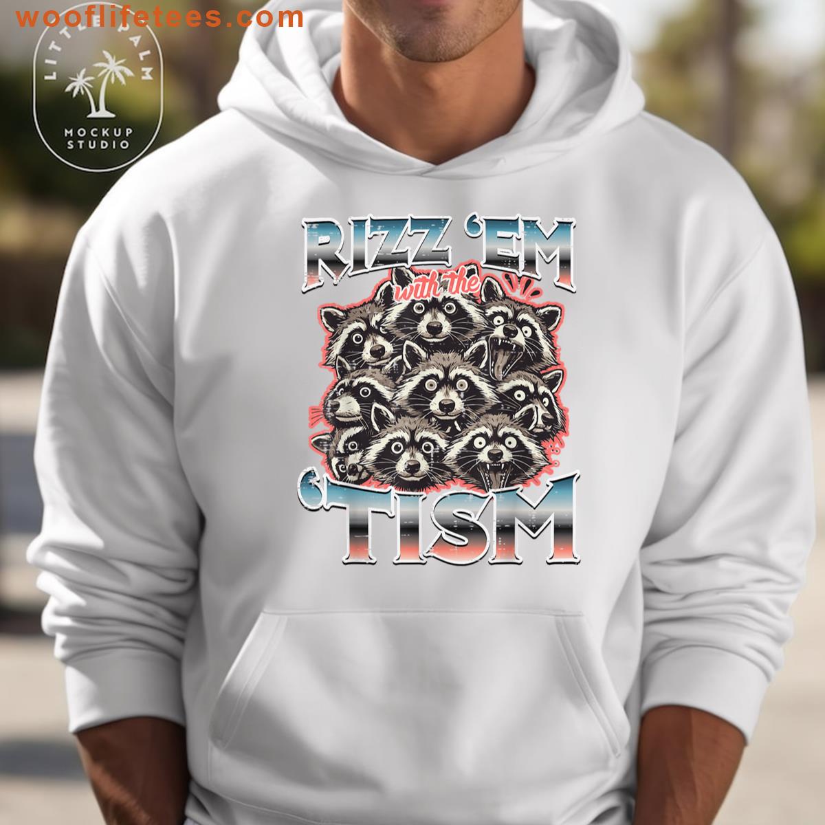 Rizz Em With Tism Oversized For All T-shirt