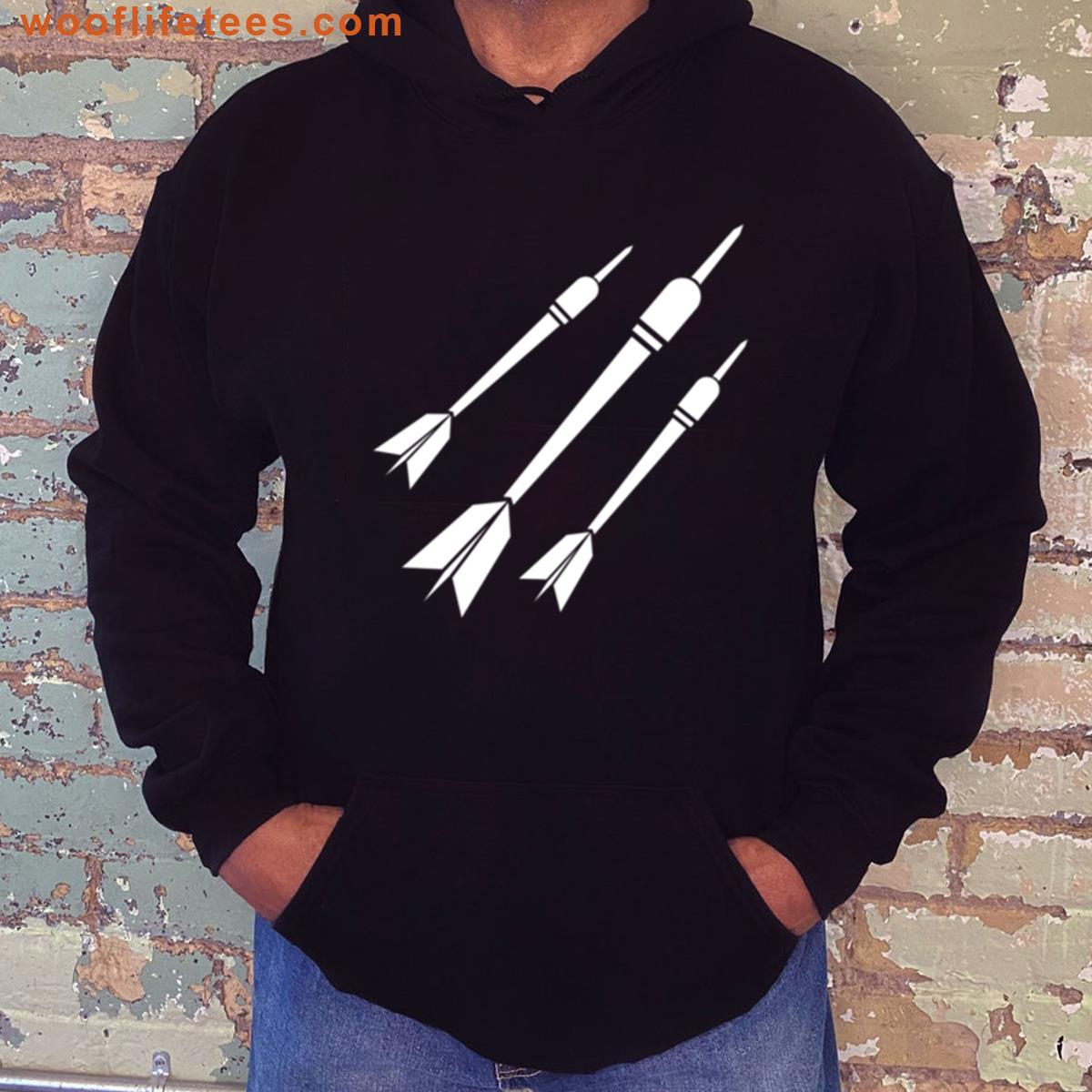 Sporty White Darts T-shirt