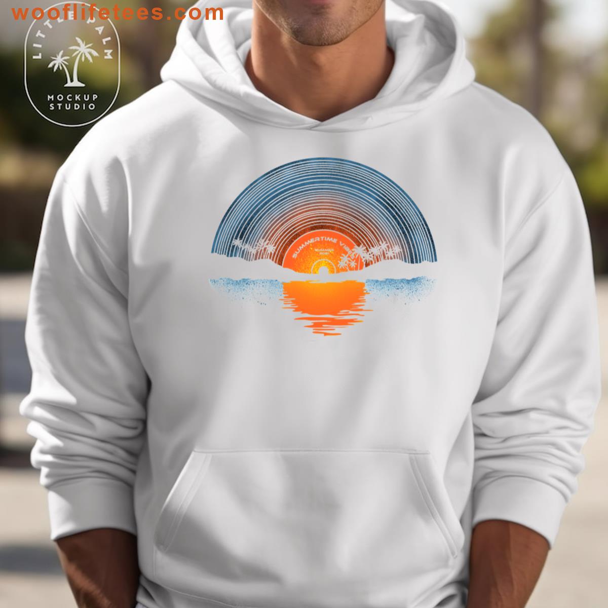 Sunset Vinyl Print T-shirt