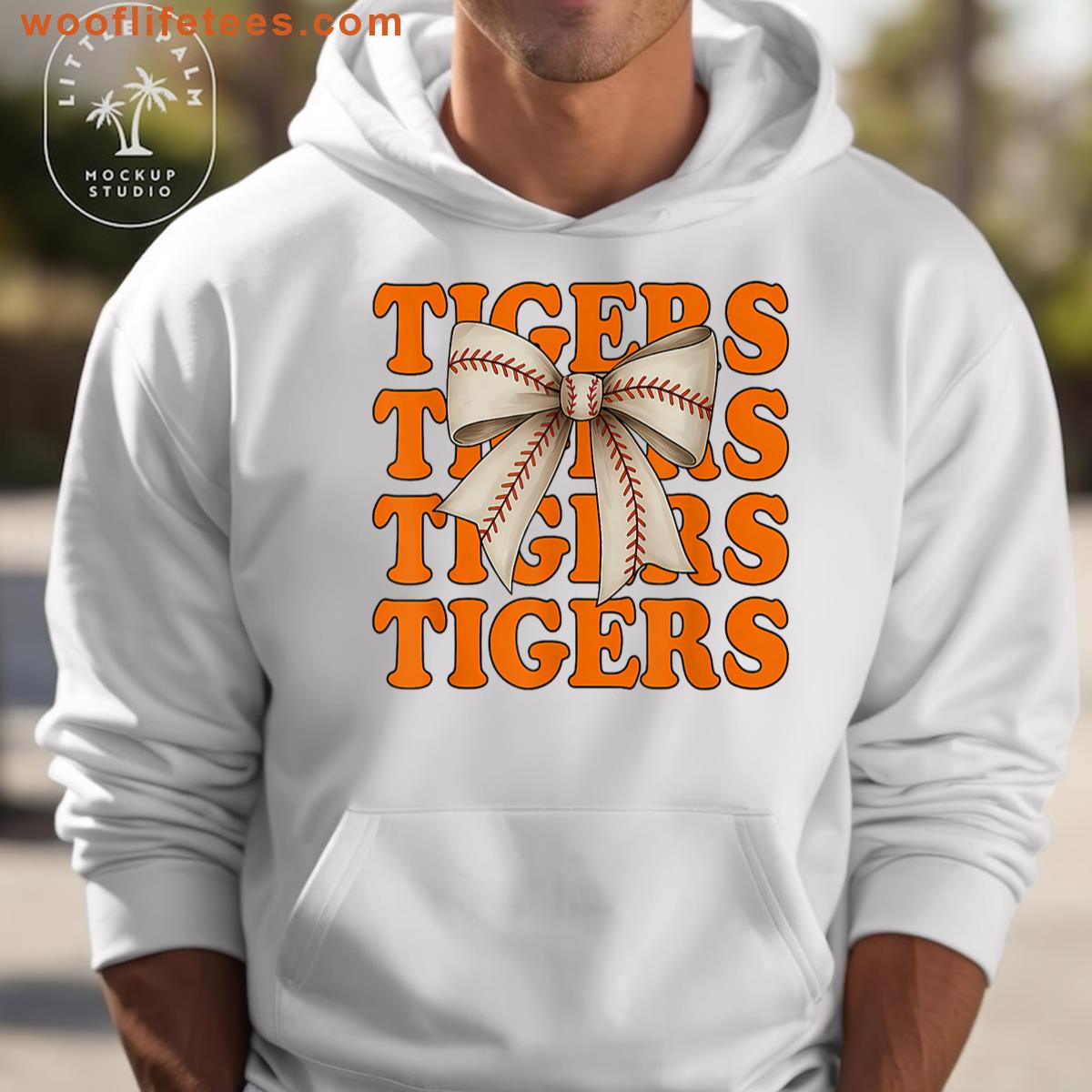 Tigers Bow Graphic Tee T-shirt