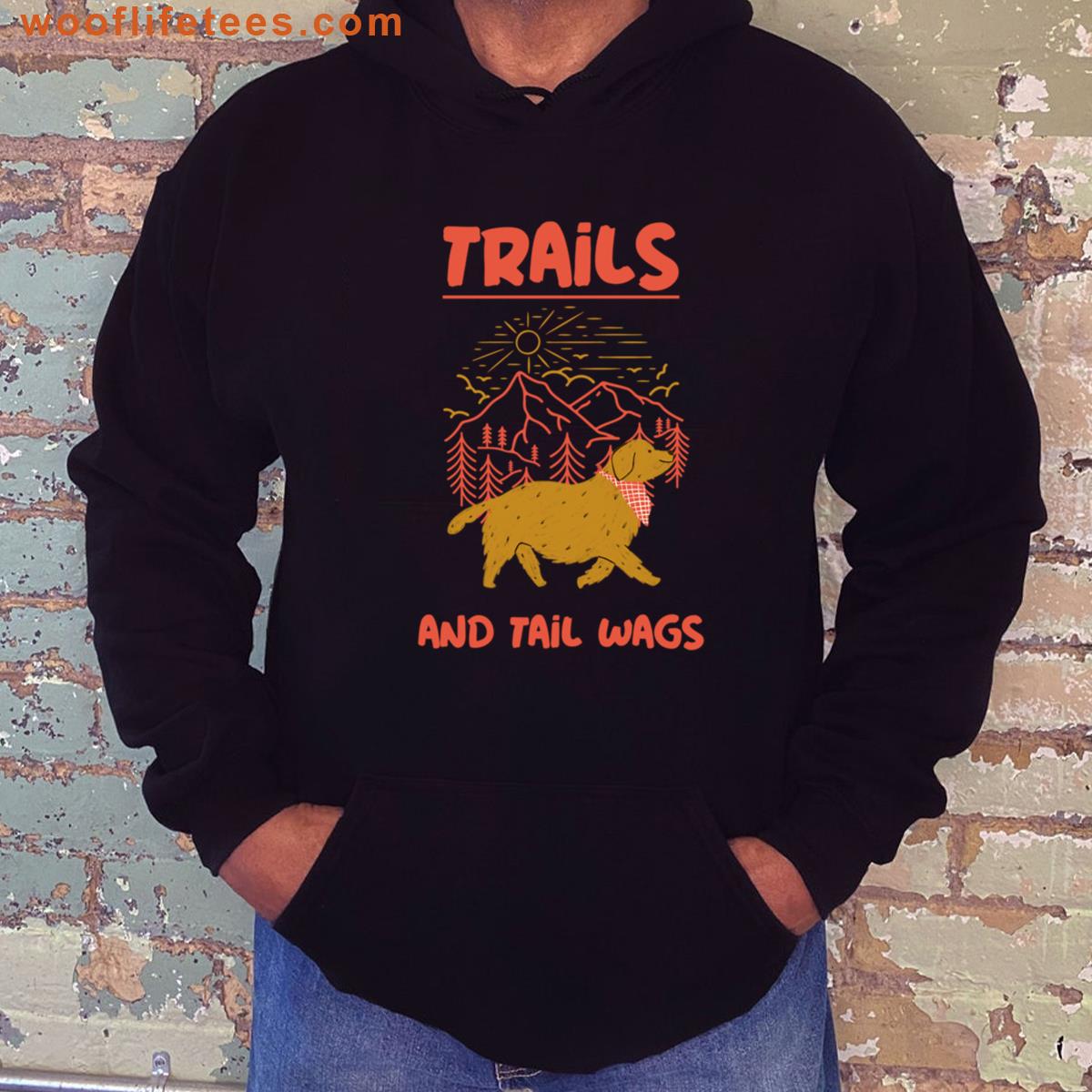 Trails And Tail Wags Dog Tee T-shirt