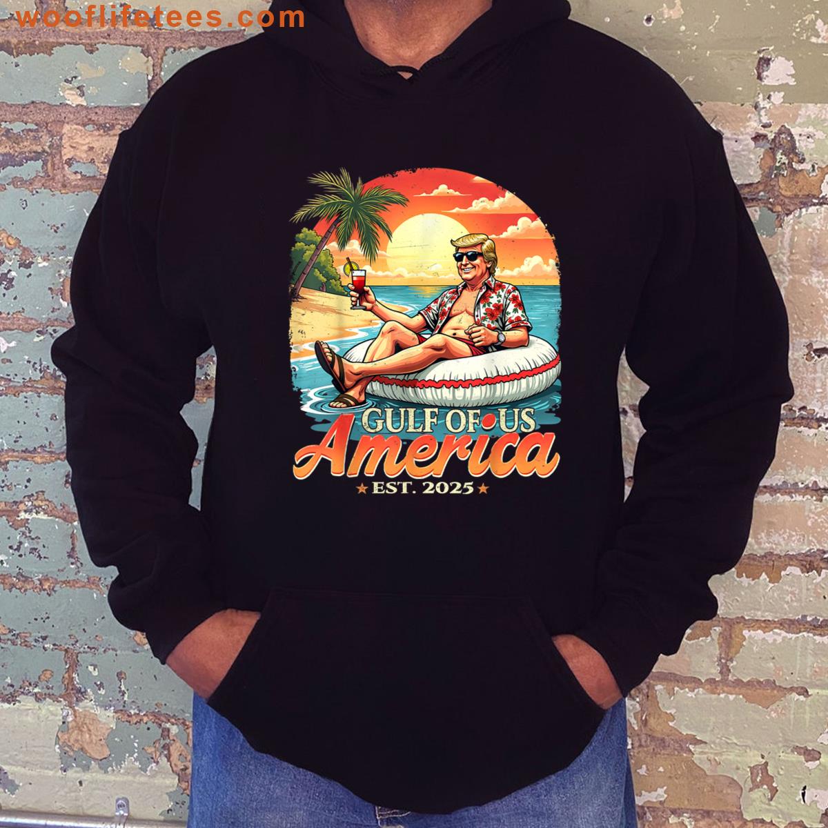 Vintage Americas Gulf Trump Design T-shirt