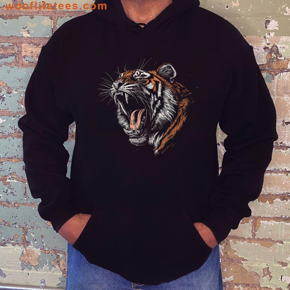 Vintage Tiger Design T-shirt