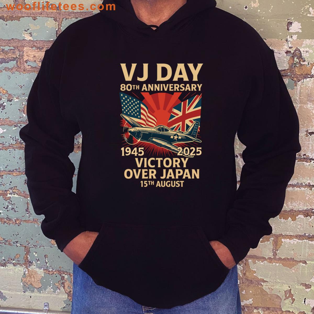 Vj Day 2025 Retro Design T-shirt