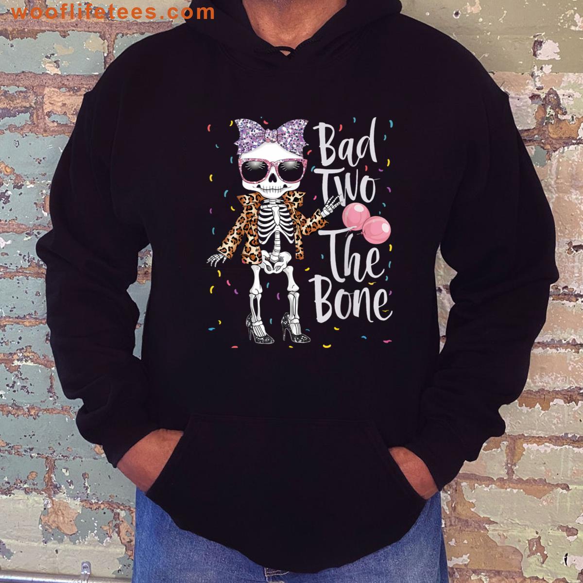 Bad Two The Bone Halloween Girl T-shirt