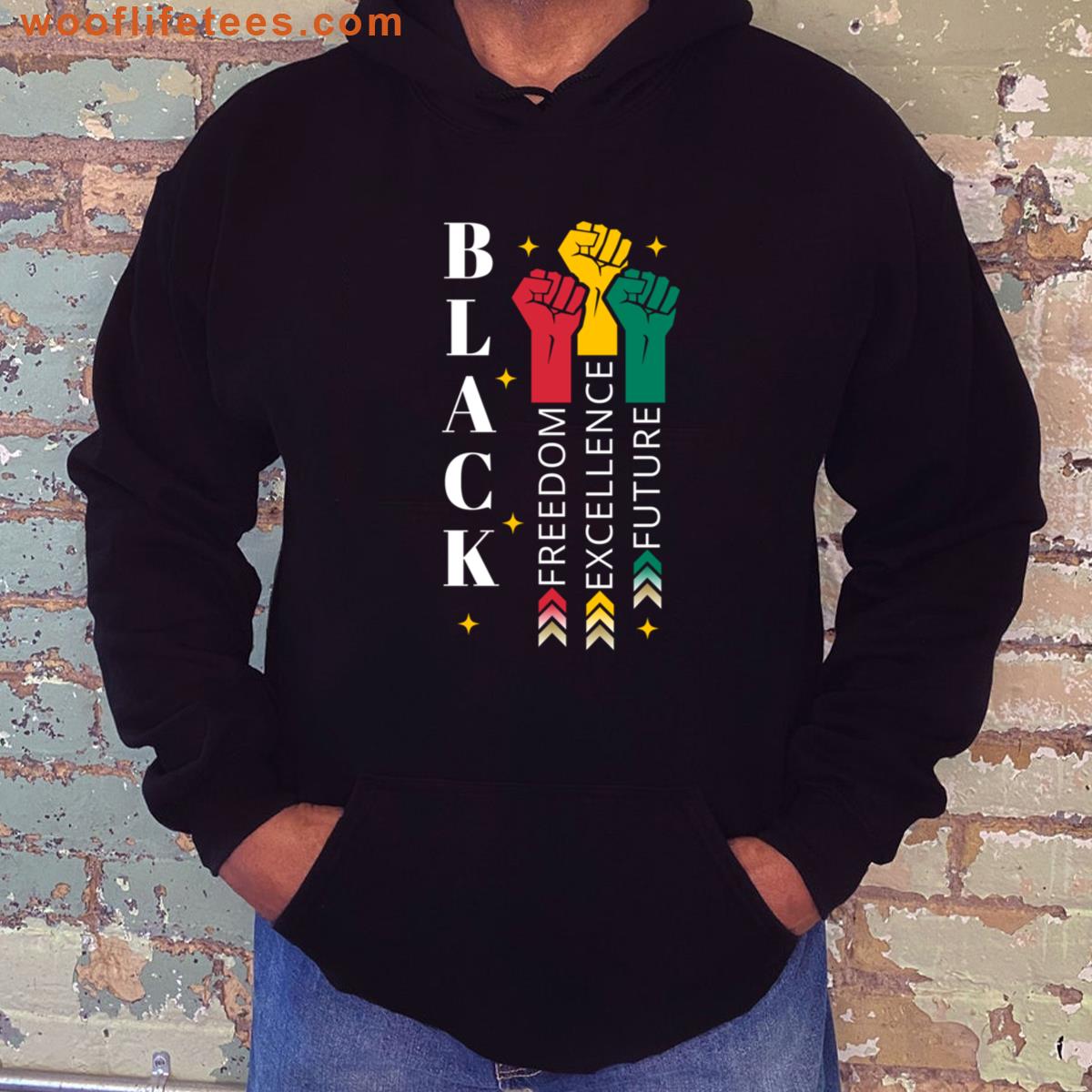 Black Freedom Design T-shirt