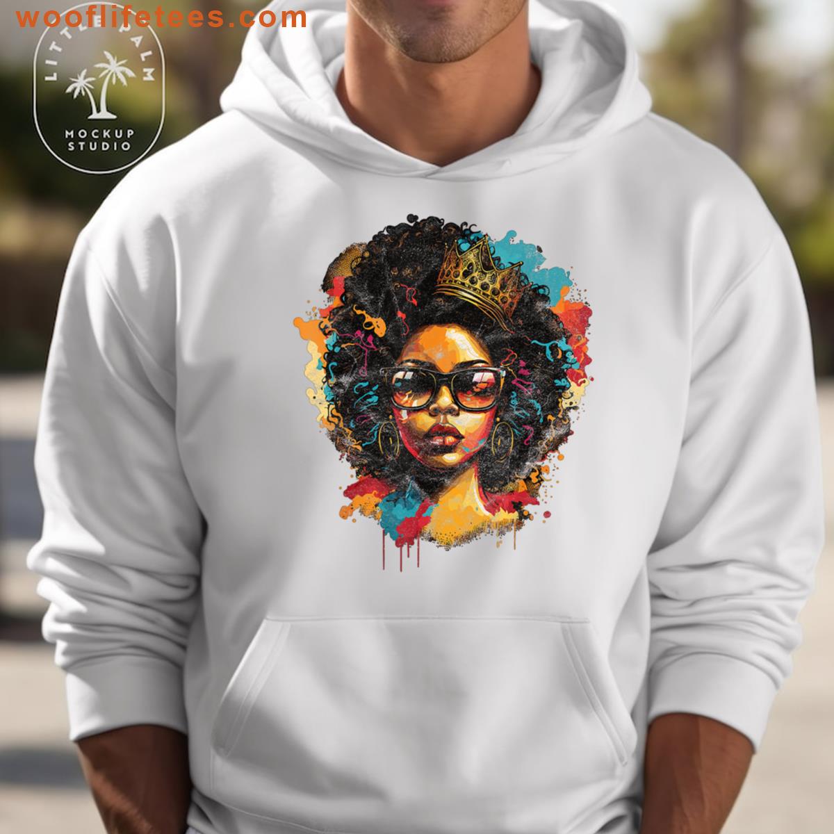 Black Queen Afro Melanin T-shirt