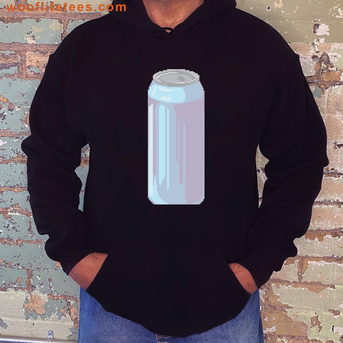 Blue Drink Can Pixel T-shirt