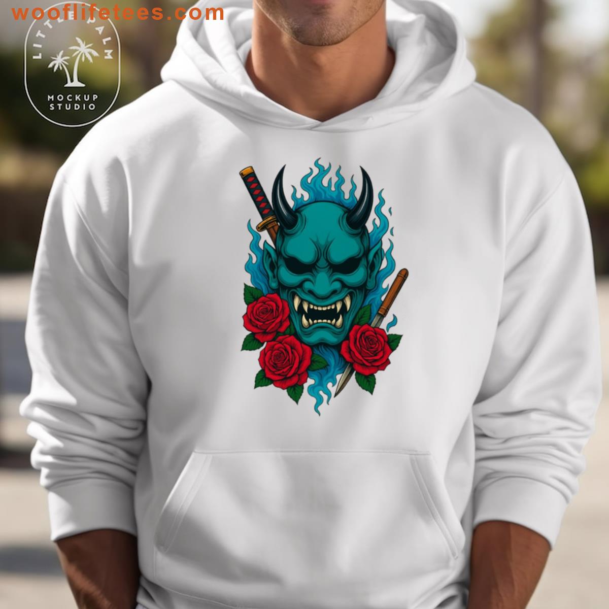 Demonic Samurai Mask T-shirt