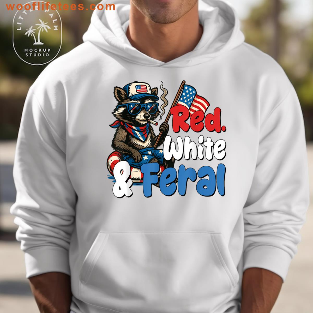 Funny Raccoon 4th Of July T-shirt