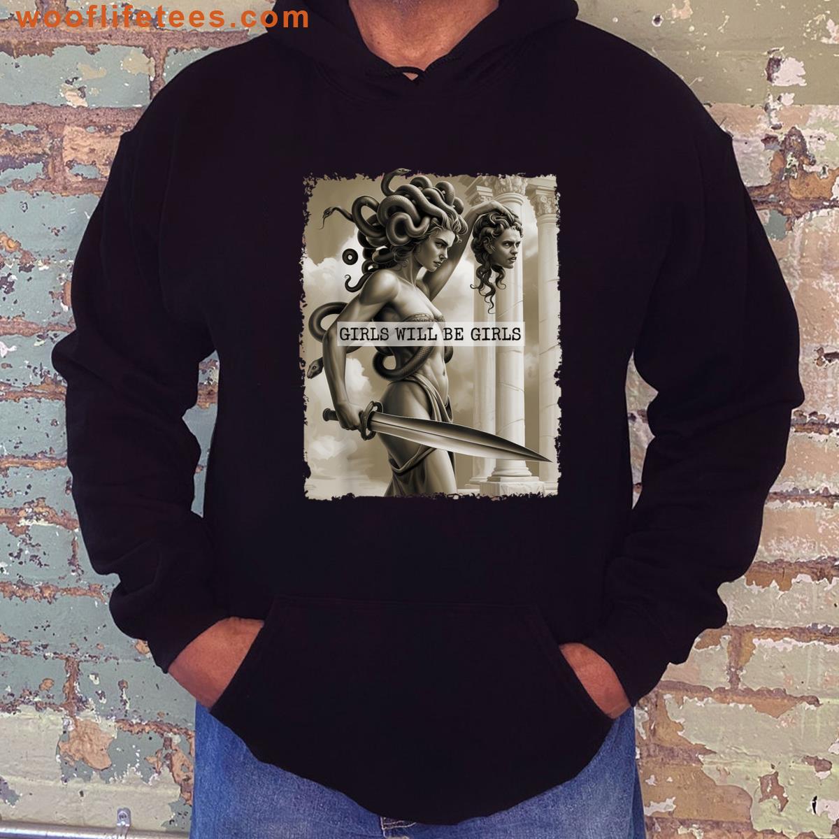 Girl Will Be Girls Medusa Graphic Tee T-shirt