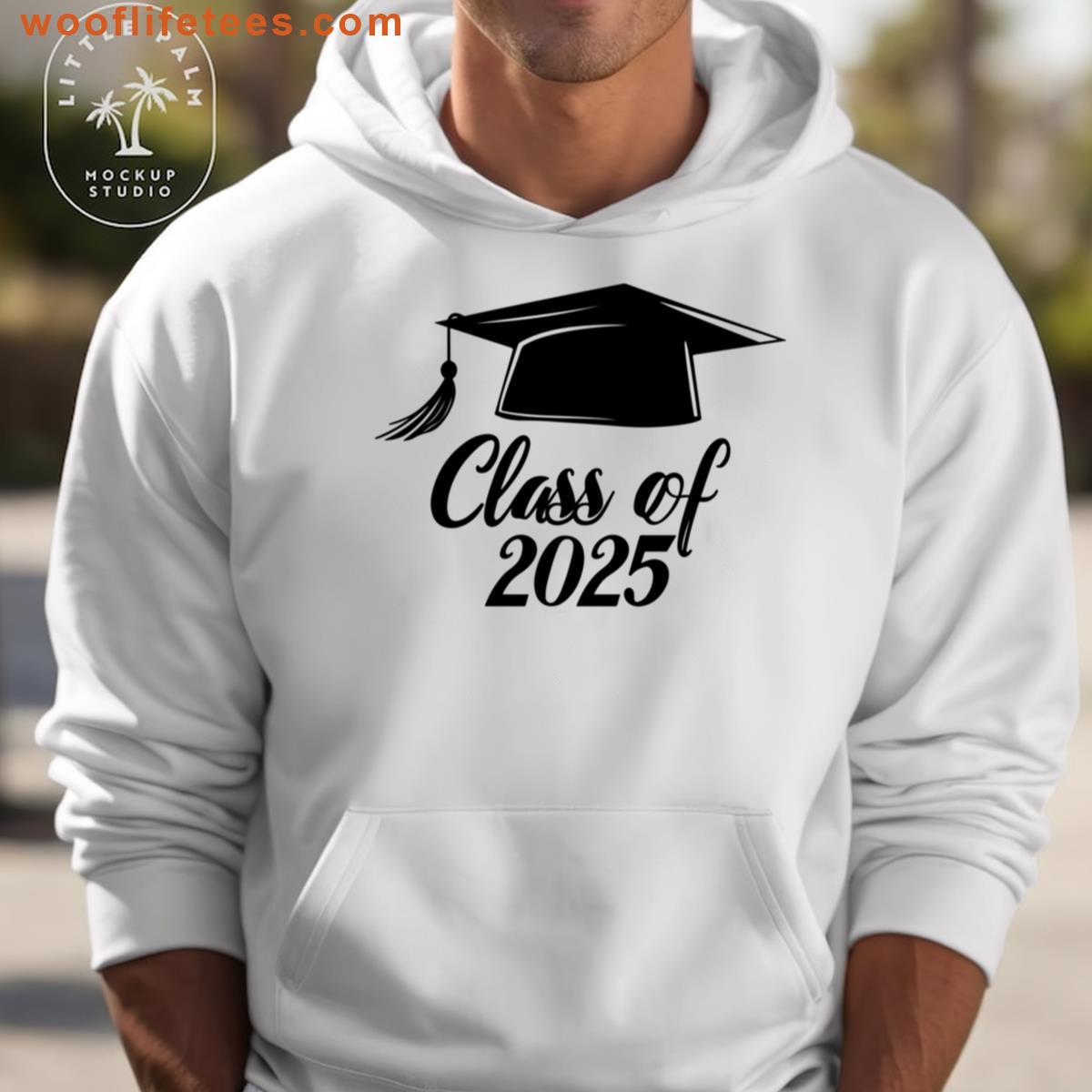 Graduation Silhouette Senior 2025 Cap Design T-shirt