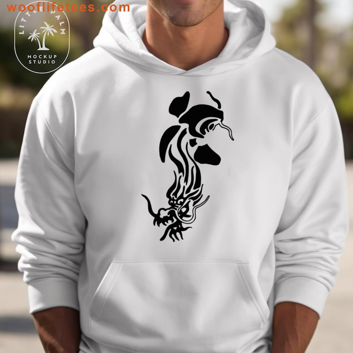 Koi And Dragon Art T-shirt