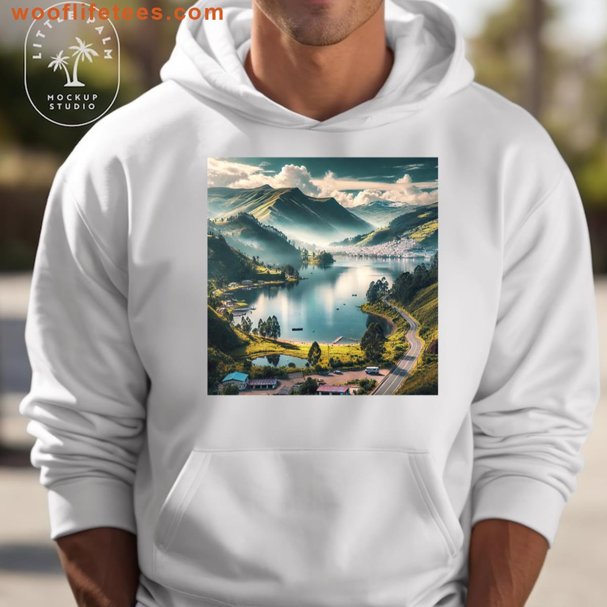 Lake Landscape Oversized T-shirt