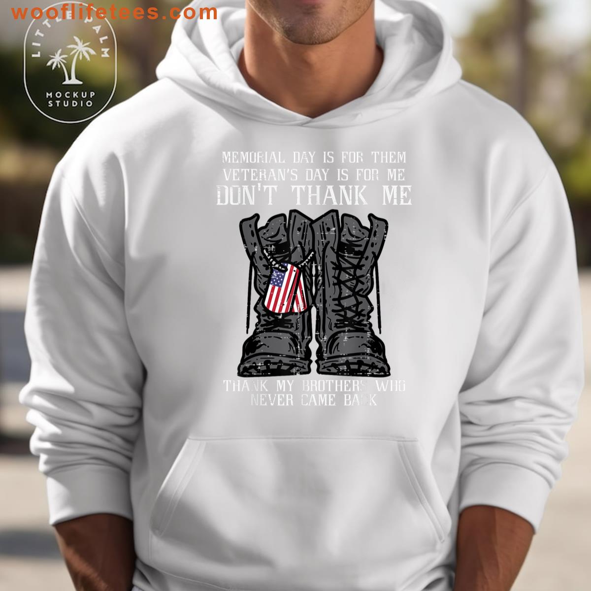 Memorial Day Veteran Dog Tag T-shirt