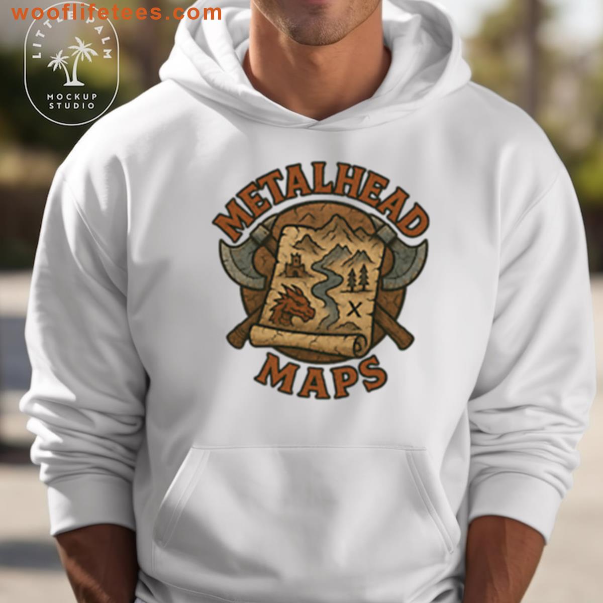 Metalhead Maps Graphic T-shirt