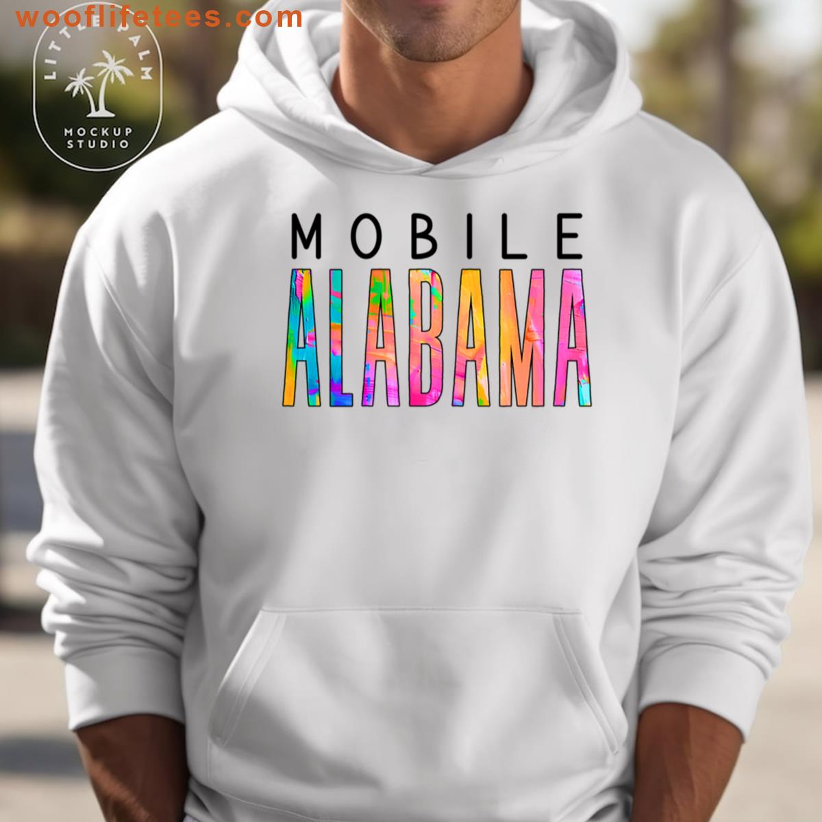 Mobile Alabama Pink Sunset T-shirt