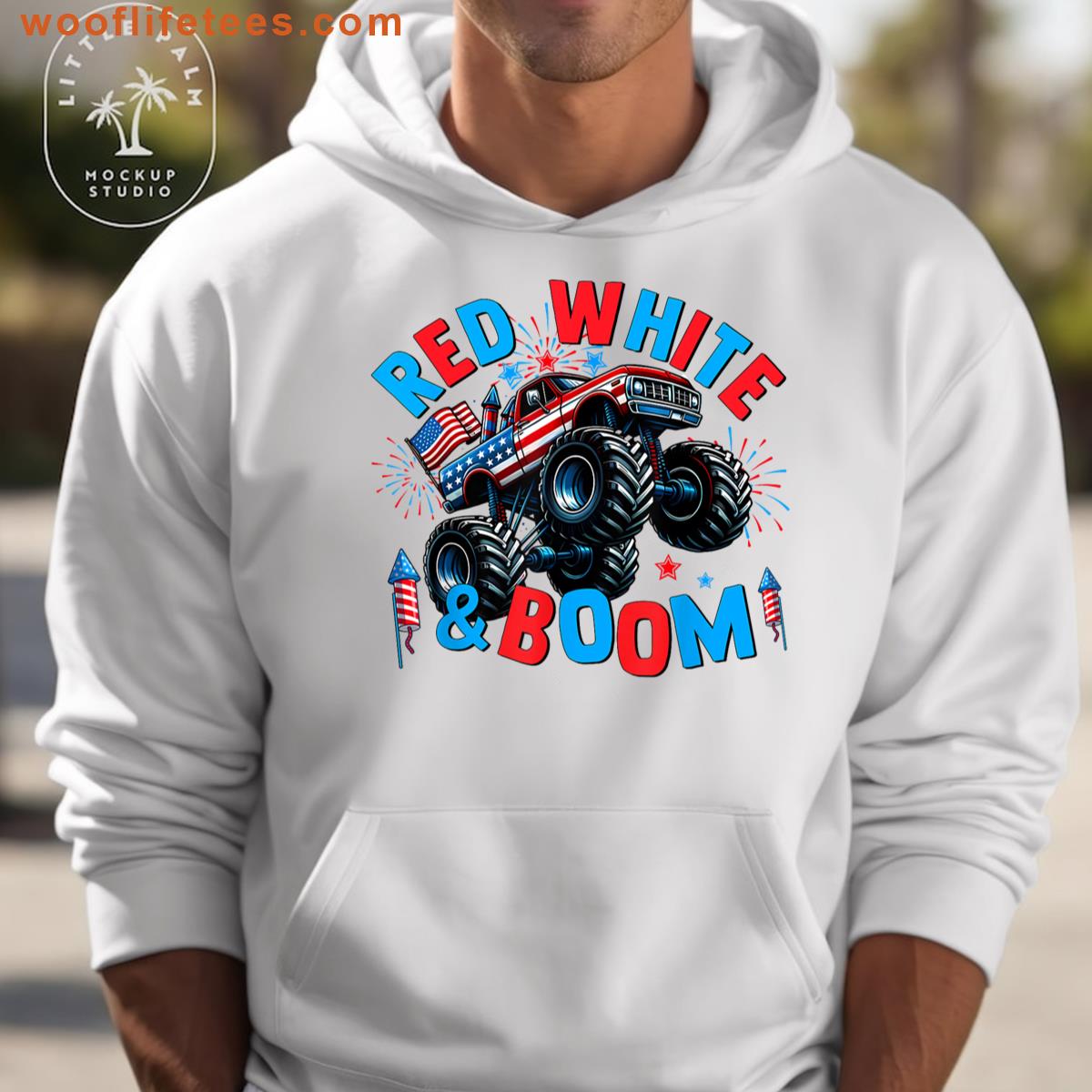 Patriotic Red White Boom T-shirt