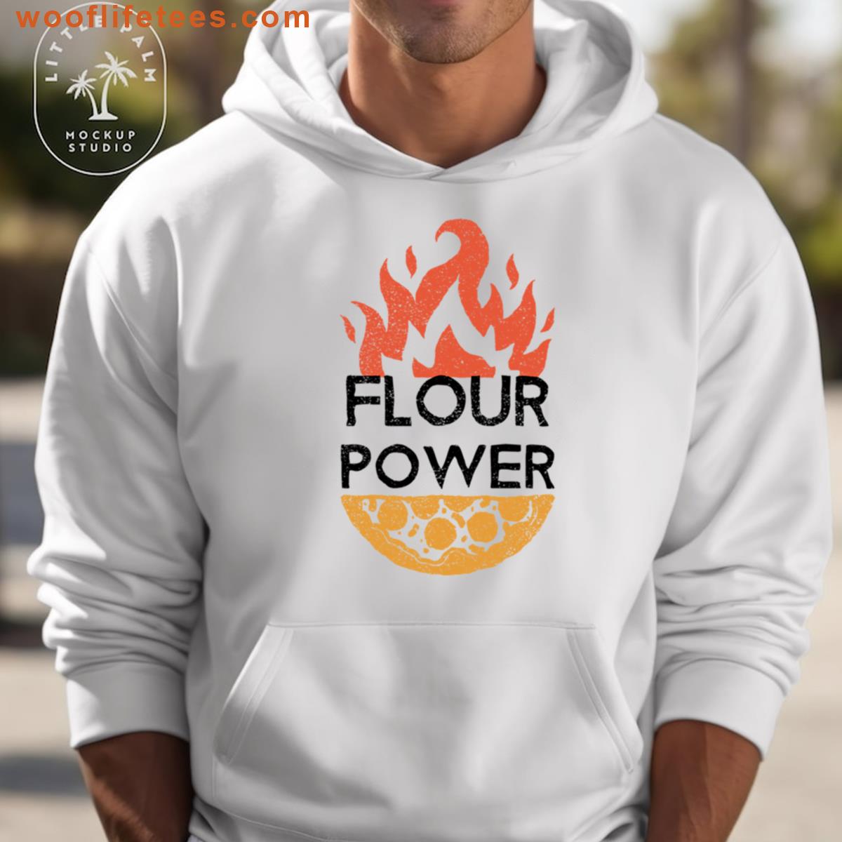 Pizza Flour Power Oversized T-shirt