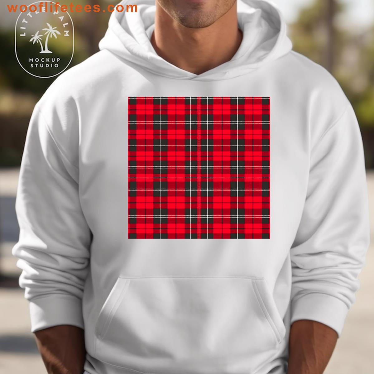 Red Plaid Tartan Modern T-shirt