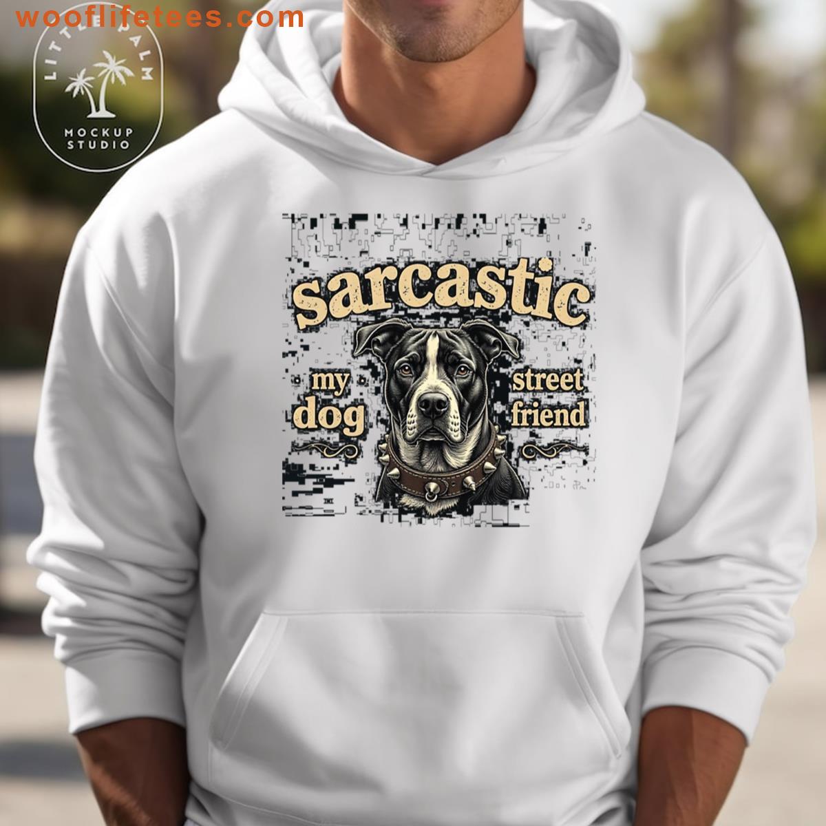 Sarcastic Pitbull Spiked Collar T-shirt