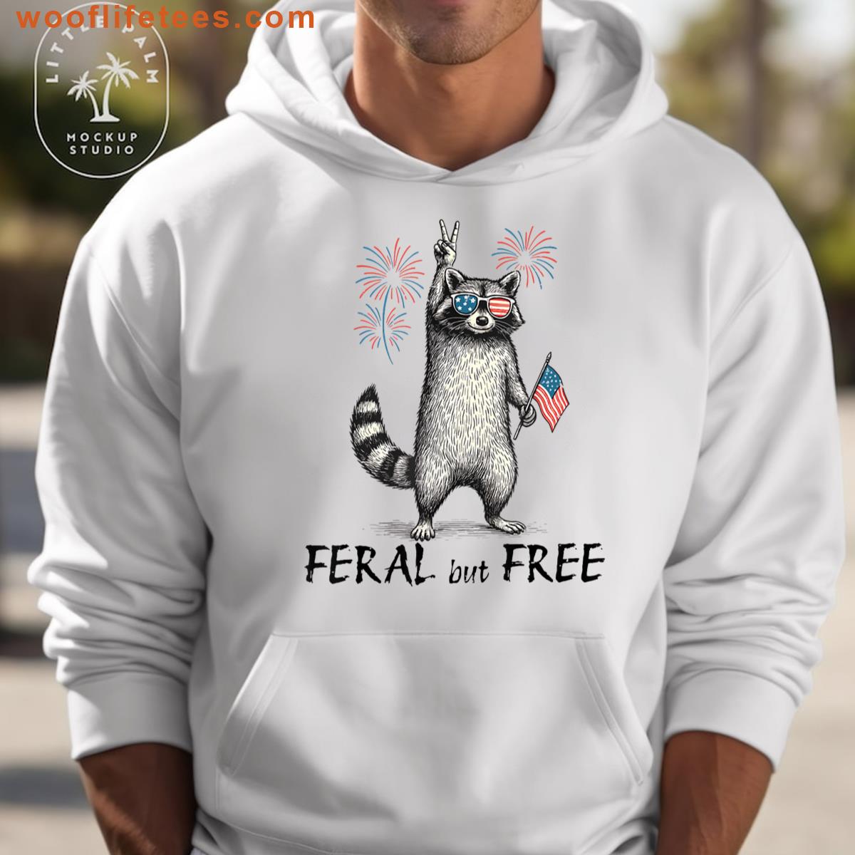 Vintage Raccoon Funny 4th Of July T-shirt