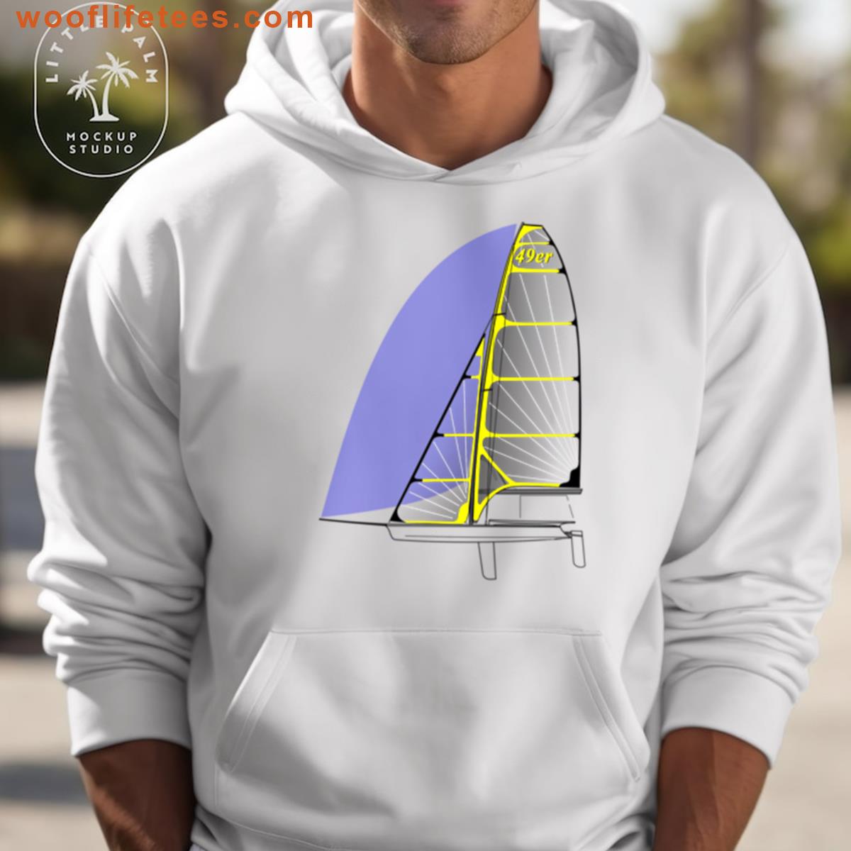 49er Logo And Sailboat Design T-shirt