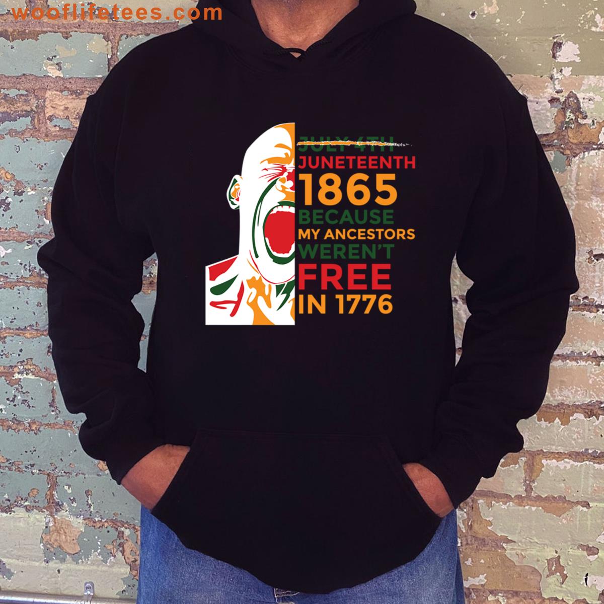 Afro Man Juneteenth Day 1865 June 19th African American Pride Gifts T-shirt
