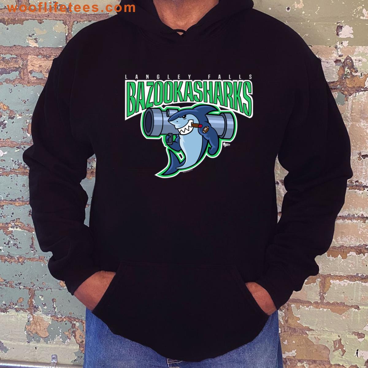 American Dad Bazooka Sharks Logo T-shirt