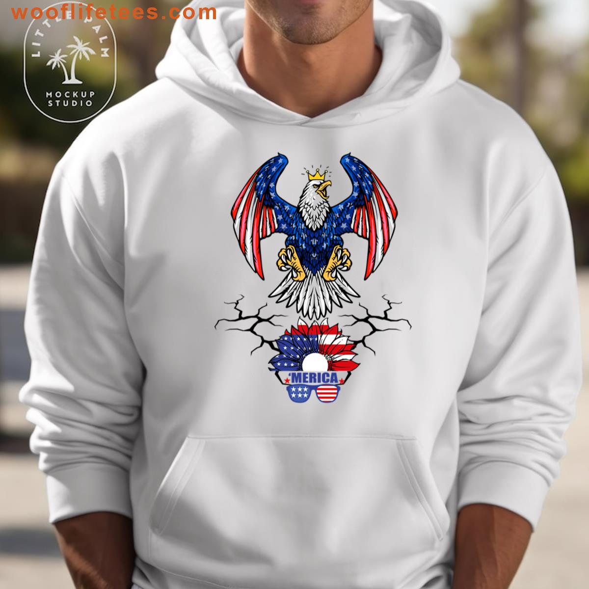 American Eagle Day Tribute Freedom Flag Patriot Pride T-shirt