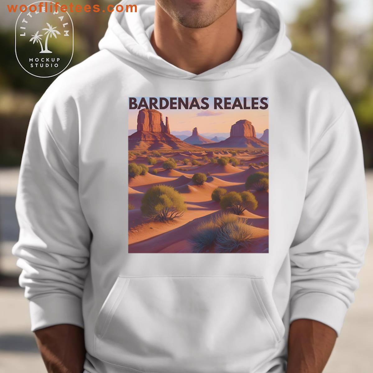 Bardenas Reales Desert Landscape Illustration Oversized T-shirt
