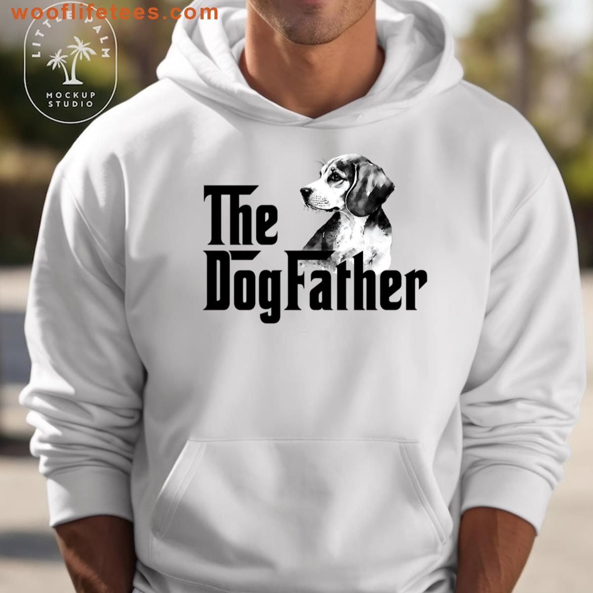 Beagle Dog Father Beagle Dad Beagle Dad Apparel Gift For Him Funny Beagle Oversized T-shirt