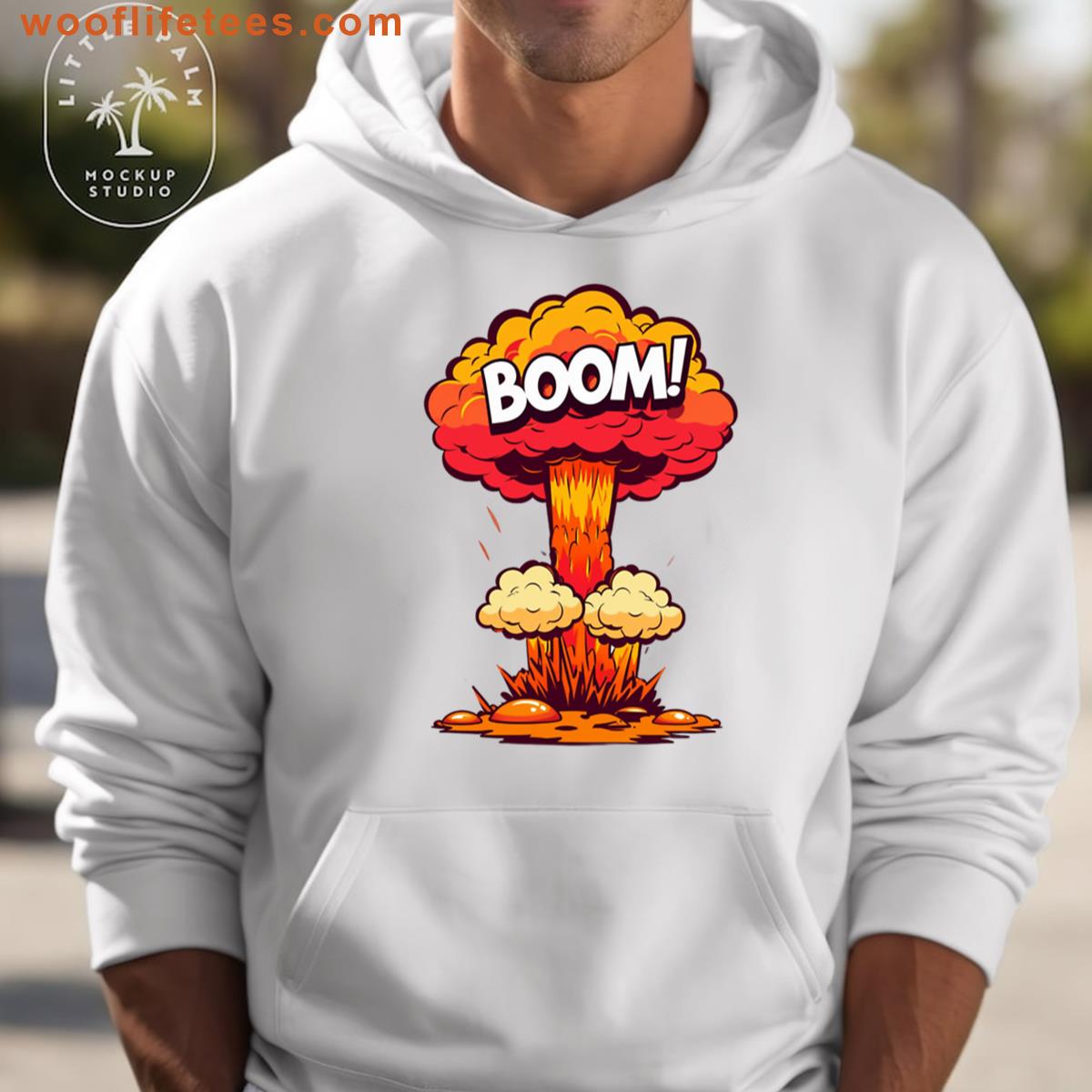 Boom Cartoon Explosion Comic Style Blast Desigln T-shirt