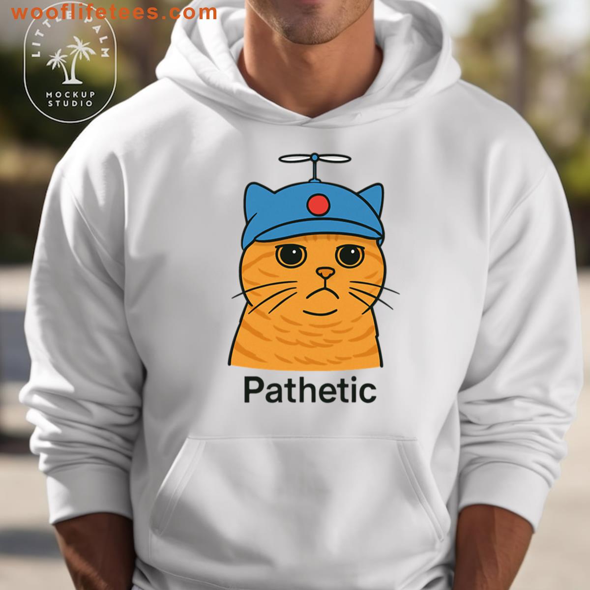Cat In A Flying Hat Thinking Youre Pathetic Oversized T-shirt