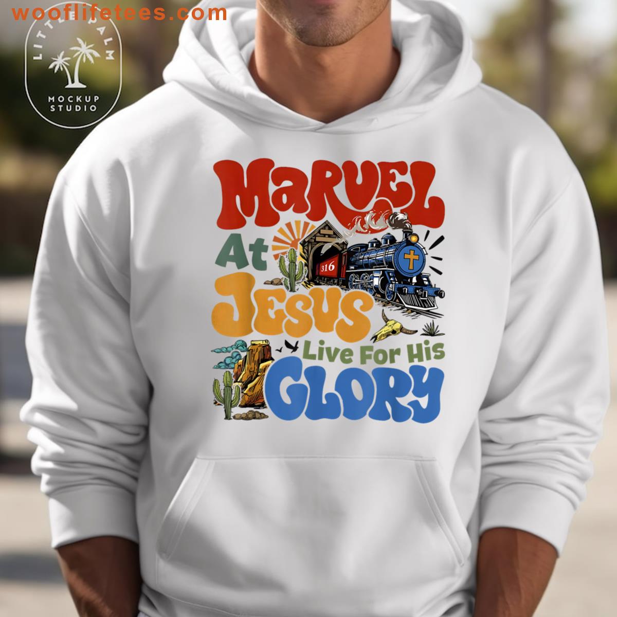 Christian Camp Vbs 2025 Wonder His Glory Junction Train T-shirt