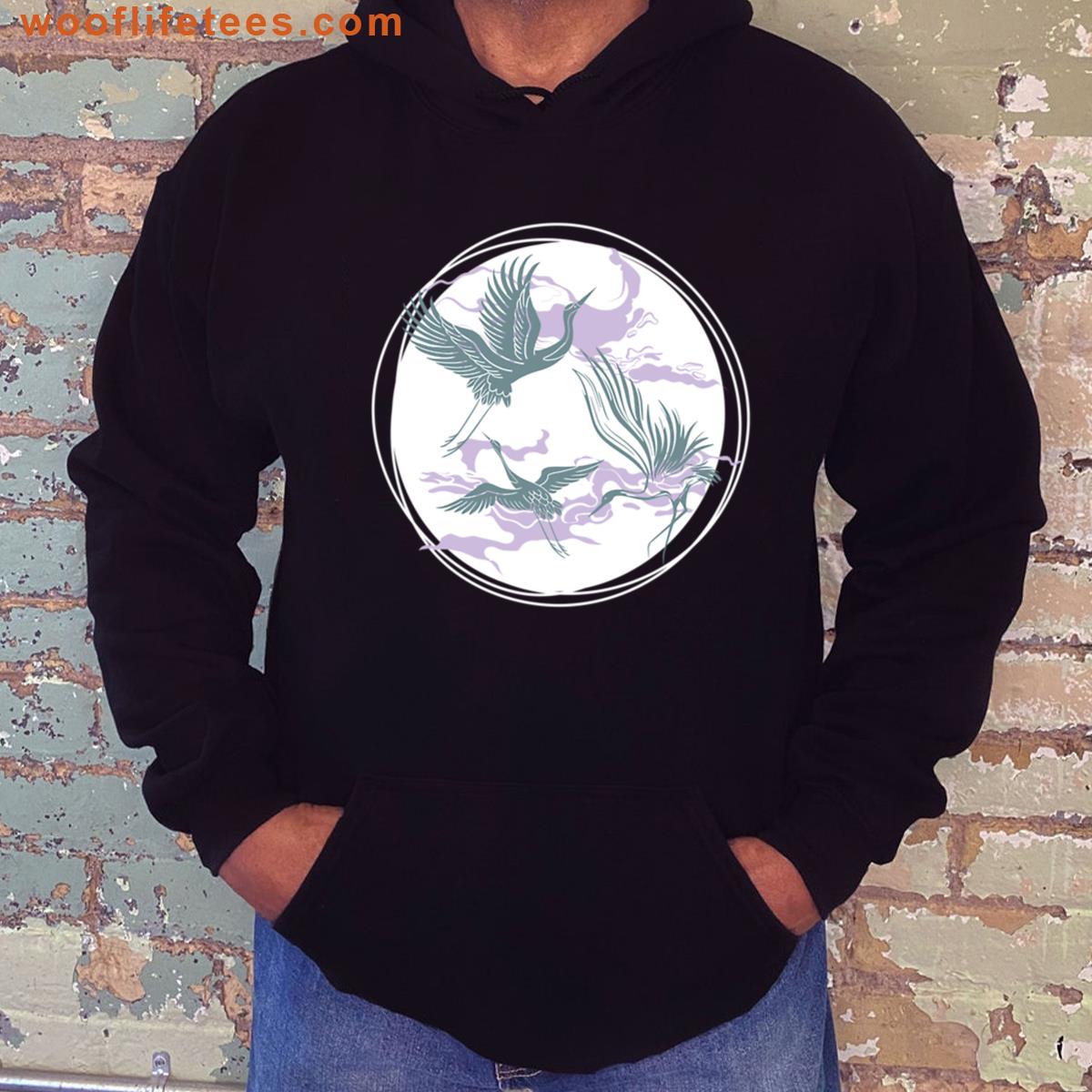Cranes In Flight Oversized T-shirt