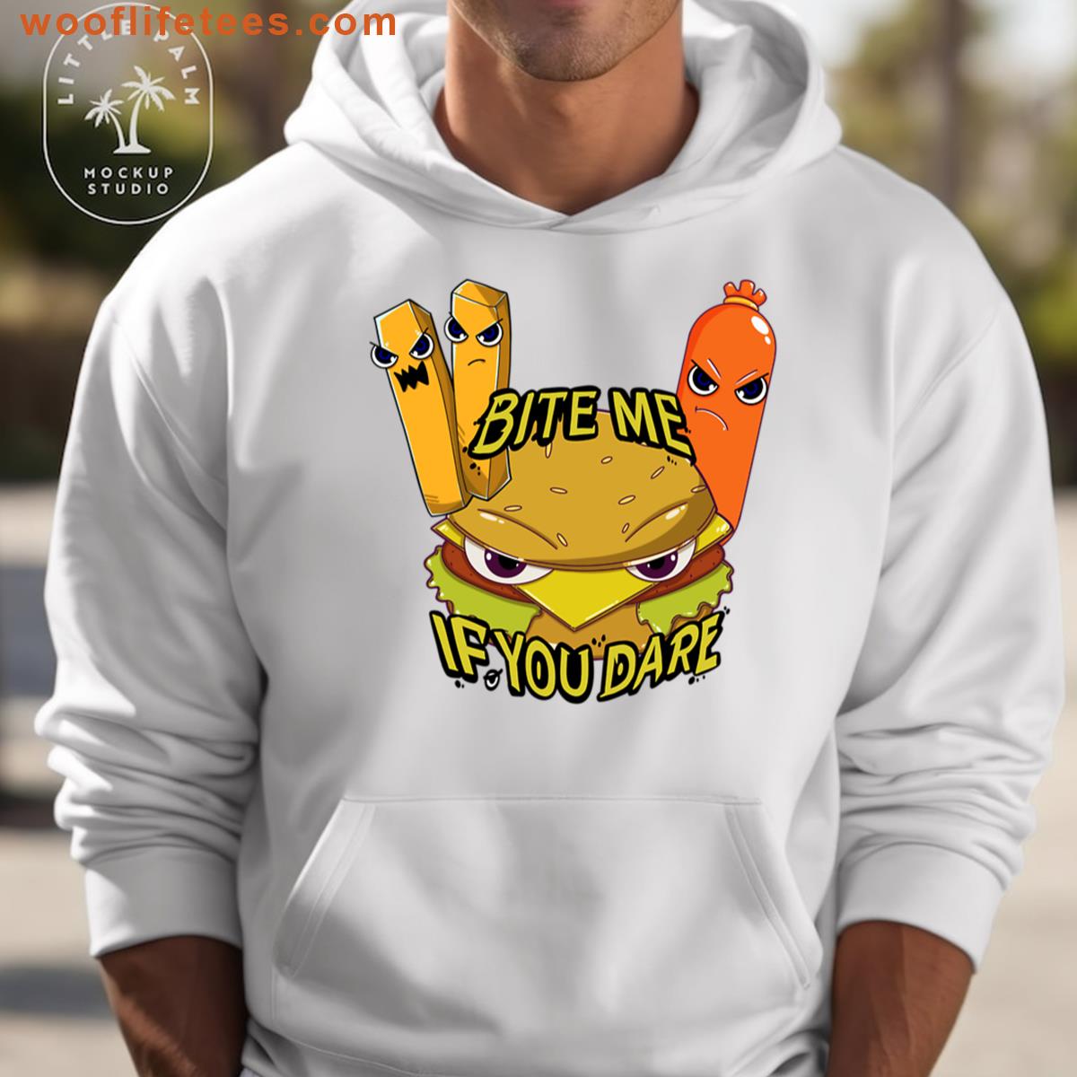 Creative Cartoon Food With Funny Expressions And Text Art T-shirt