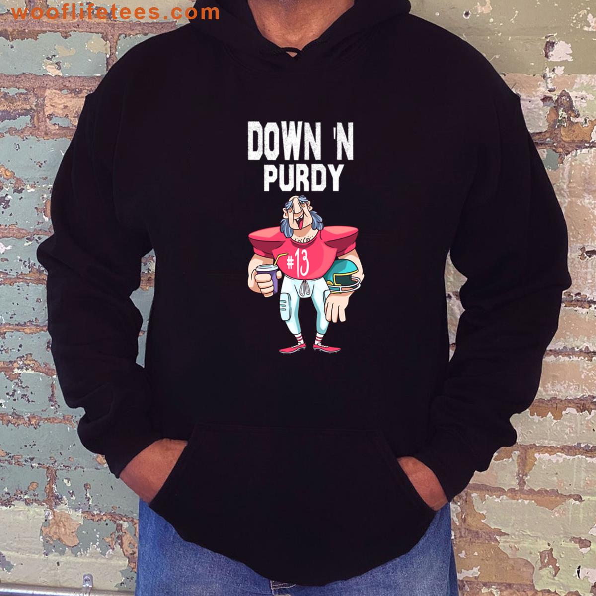 Down N Purdy 13 Brock Purdy American Football Quarterback T-shirt