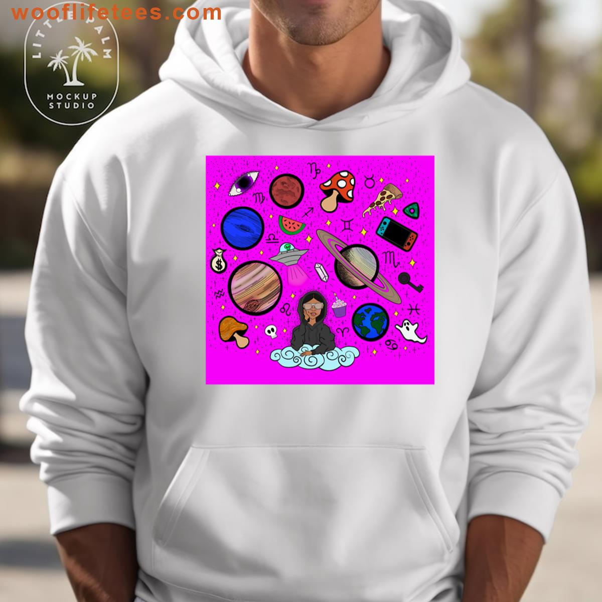 Earth To Kyla Hot Pink Oversized T-shirt